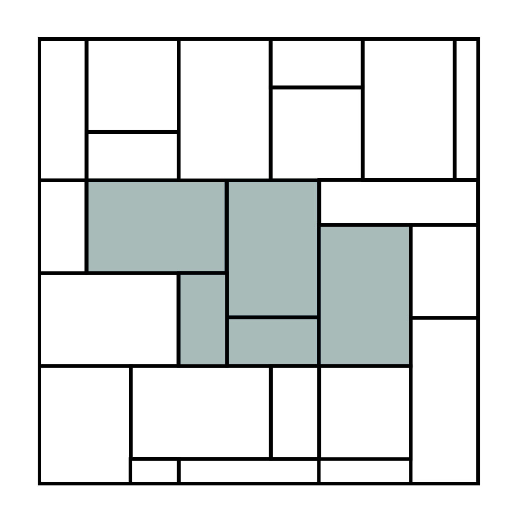 Legpatroon tegel Dubbel Elleboog
